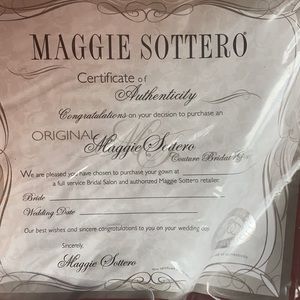 Maggie Sottero mermaid style ivory wedding dress